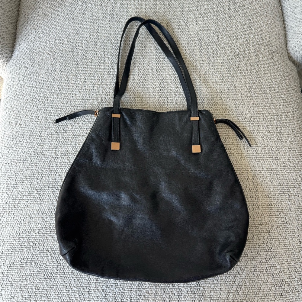 Joie Black Leather Laptop Bag